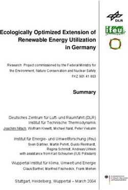 Ecologically Optimized Extension of Renewable Energy Utilization in Germany