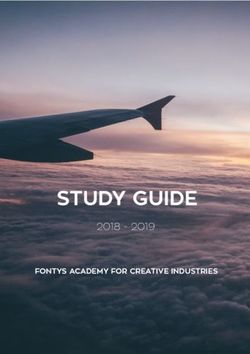 STUDY GUIDE 2018 2019 - FONTYS ACADEMY FOR CREATIVE INDUSTRIES - KEA Global