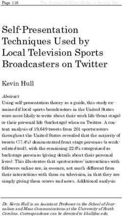 Self-Presentation Techniques Used by Local Television Sports Broadcasters on Twitter