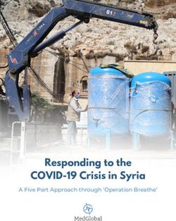 Responding to the COVID-19 Crisis in Syria - A Five Part Approach through 'Operation Breathe' - MedGlobal
