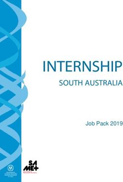INTERNSHIP SOUTH AUSTRALIA - Job Pack 2019 - SA MET