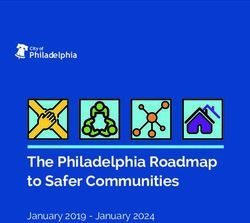 The Philadelphia Roadmap to Safer Communities - January 2019 - January 2024 - Philadelphia - City of Philadelphia