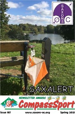 www.saxons-oc.org Spring 2021 - Saxons Orienteering Club