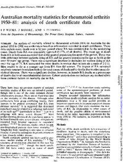 Australian mortality statistics for rheumatoid arthritis 1950-81: analysis of death certificate data