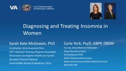 Diagnosing and Treating Insomnia in Women - Health.mil