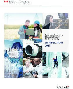 STRATEGIC PLAN 2021 For a More Innovative, Clean and Inclusive Quebec Economy - Développement économique Canada ...