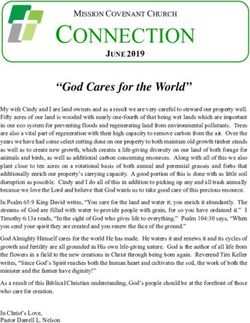CONNECTION JUNE 2019 MISSION COVENANT CHURCH