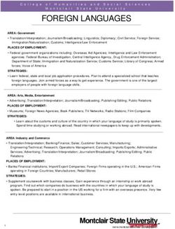 FOREIGN LANGUAGES - Montclair State University