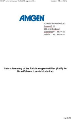 Swiss Summary Of The Risk Management Plan (RMP) For Mvasi (bevacizumab ...