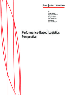 Performance-Based Logistics Perspective - James Beggs