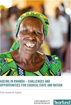 AGEING IN RWANDA - CHALLENGES AND OPPORTUNITIES FOR CHURCH, STATE AND NATION - Full research report - ReliefWeb