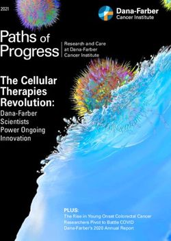 Progress Paths Of - Dana-Farber Cancer Institute