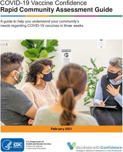 Rapid Community Assessment Guide - COVID-19 Vaccine Confidence - CDC