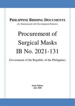 Procurement of Surgical Masks IB No. 2021-131 - PHILIPPINE BIDDING DOCUMENTS - Government of the Republic of the Philippines - Department ...