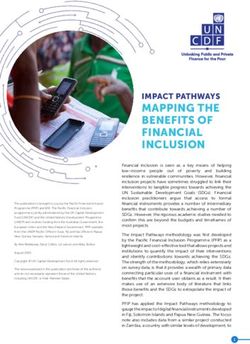 MAPPING THE BENEFITS OF FINANCIAL INCLUSION - UNCDF