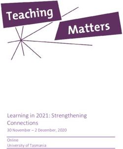 Learning in 2021: Strengthening Connections - 30 November - 2 December, 2020 Online University of Tasmania - University of ...