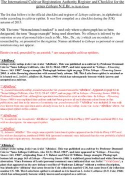 The International Cultivar Registration Authority Register and Checklist for the - Scrapbooklithops