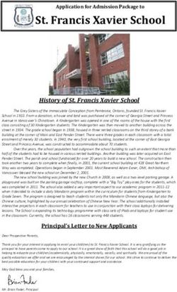 St. Francis Xavier School - History of St. Francis Xavier School