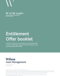 Entitlement Offer booklet - Wilson Asset Management