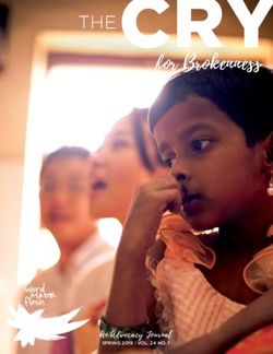 THECRY for Brokenness - An Advocacy Journal - Word Made Flesh