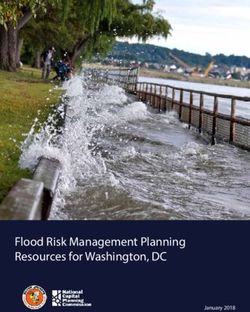 Flood Risk Management Planning Resources for Washington, DC - January 2018