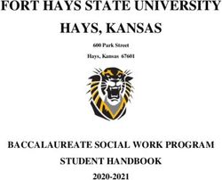 FORT HAYS STATE UNIVERSITY HAYS, KANSAS - BACCALAUREATE SOCIAL WORK ...