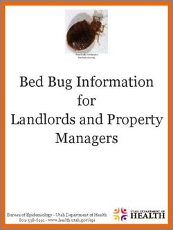 Bed Bug Information For Landlords And Property Managers - Bureau Of ...