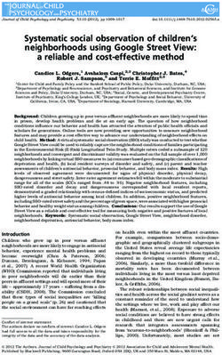 Systematic social observation of children's neighborhoods using Google Street View: a reliable and cost-effective method