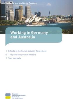 Working in Germany and Australia - Deutsche und englische Fassung - Deutsche ...