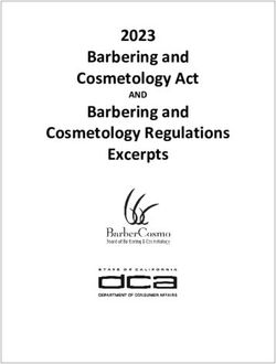 Barbering and Cosmetology Act Barbering and Cosmetology Regulations Excerpts - 2023 AND - California Board of Barbering and Cosmetology