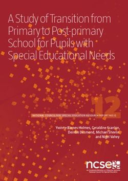 A Study of Transition from Primary to Post-primary School for Pupils with Special Educational Needs - Yvonne Barnes-Holmes, Geraldine Scanlon ...