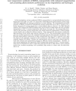 LOW TEMPERATURE SYNTHESIS OF BIFEO3 NANOPARTICLES WITH ENHANCED ...