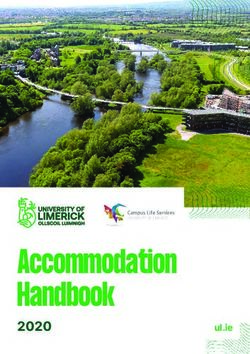 Accommodation Handbook - University of ...
