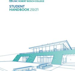 STUDENT HANDBOOK 20/21 - UWC Robert Bosch College