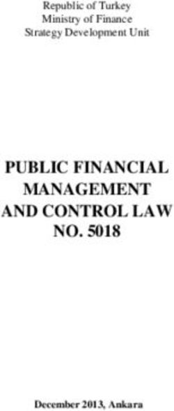 PUBLIC FINANCIAL MANAGEMENT AND CONTROL LAW NO. 5018