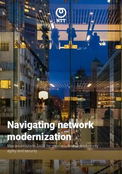 Navigating network modernization - Map your route to SASE for greater business productivity agility and security - NTT