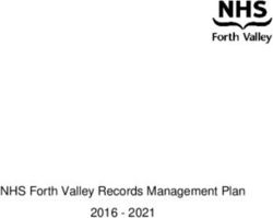 NHS Forth Valley Records Management Plan 2016 2021