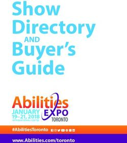 Show Directory Buyer's Guide - AND - JANUARY - Abilities Expo Toronto