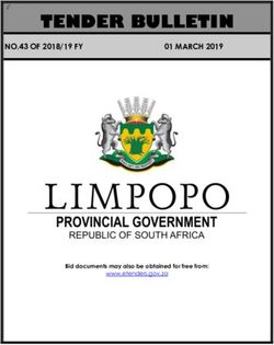 TENDER BULLETIN NO.43 OF 2018/19 FY - Limpopo Treasury