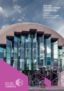 GEELONG REGIONAL LIBRARY CORPORATION LIBRARY INFRASTRUCTURE DEVELOPMENT PLAN