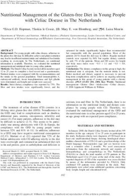 Nutritional Management of the Gluten-free Diet in Young People with Celiac Disease in The Netherlands