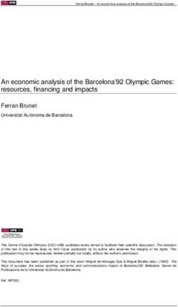 An economic analysis of the Barcelona'92 Olympic Games: resources, financing and impacts Ferran Brunet