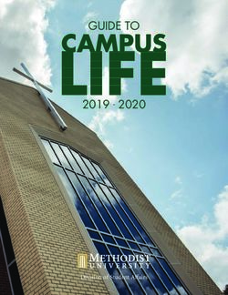 GUIDE TO 2019 2020 - Division of Student Affairs - Methodist University