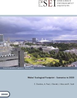 Wales' Ecological Footprint - Scenarios to 2020 2008 - Stockholm ...