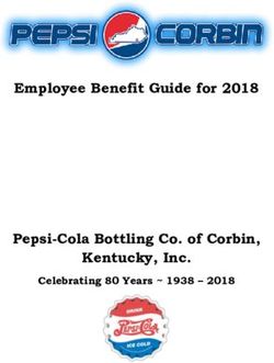 Employee Benefit Guide for 2018 - Pepsi-Cola Bottling Co. of Corbin, Kentucky, Inc. Celebrating 80 Years 1938 2018