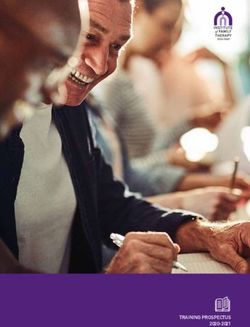 TRAINING PROSPECTUS 2020-2021 - Institute of Family ...