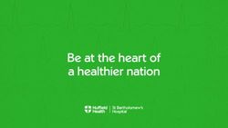 Be at the heart of a healthier nation - St Bartholomew's Hospital - Nuffield Health