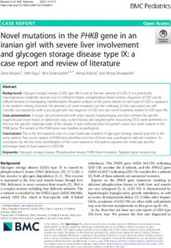 Novel Mutations In The PHKB Gene In An Iranian Girl With Severe Liver ...