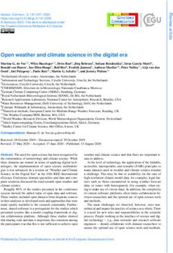 Open weather and climate science in the digital era - Centrum ...