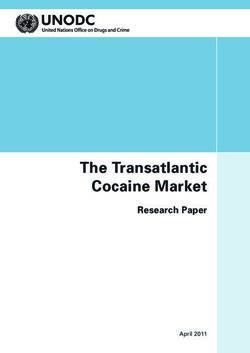 The Transatlantic Cocaine Market - Research Paper - April 2011 - Refworld
